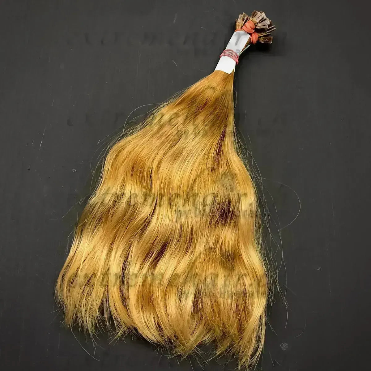 Rohhaare Für Extensions Gebondet - 10 Strähnen Goldenrod / 30Cm Gewellt Simple
