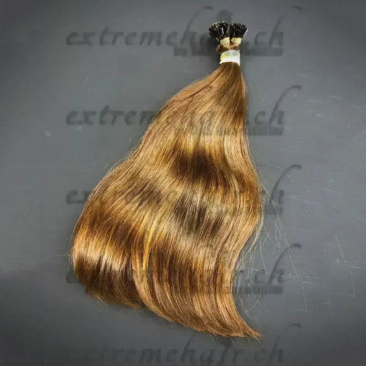 Rohhaare Für Extensions Gebondet - 10 Strähnen Darkgoldenrod / 35Cm Gewellt Simple