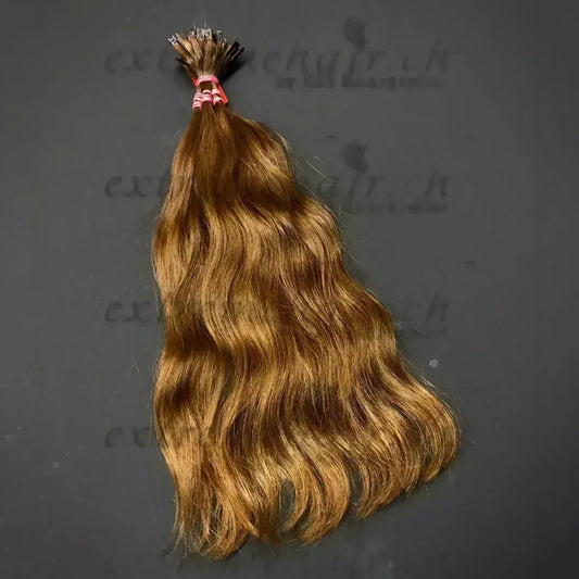 Rohhaare Für Extensions Gebondet - 10 Strähnen Darkgoldenrod / 40Cm Gewellt Simple