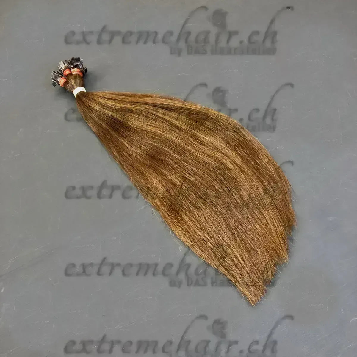 Rohhaare Für Extensions Gebondet - 10 Strähnen 40Cm / Sandybrown Glatt Simple