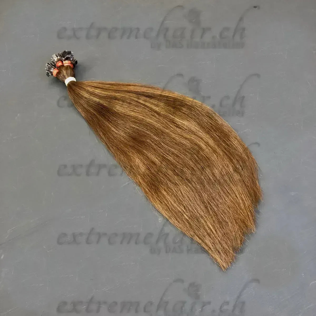 Rohhaare Für Extensions Gebondet - 10 Strähnen 40Cm / Sandybrown Glatt Simple