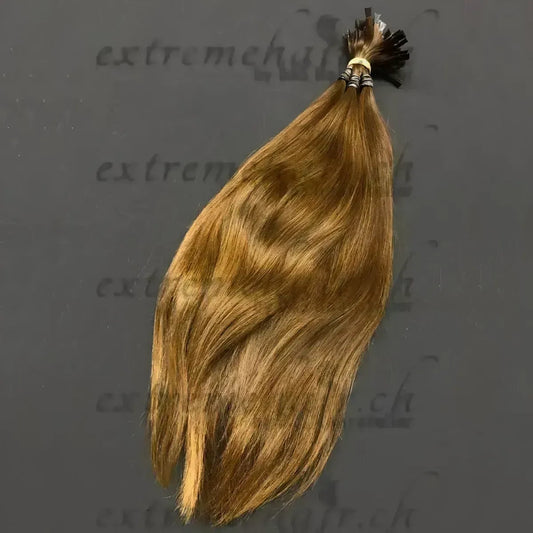 Rohhaare Für Extensions Gebondet - 10 Strähnen 40Cm / Gewellt Darkgoldenrod Simple