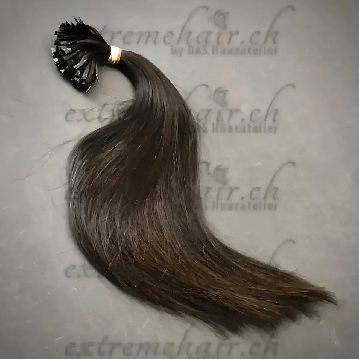 Rohhaare Für Extensions Gebondet - 10 Strähnen Maroon / 50Cm Glatt Simple