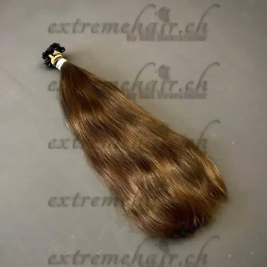 Rohhaare Für Extensions Gebondet - 10 Strähnen 50Cm / Tan Gewellt Simple