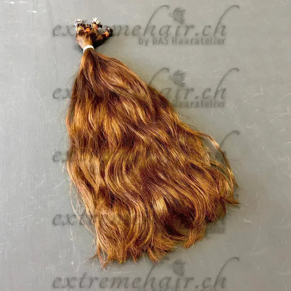 Rohhaare Für Extensions Gebondet - 10 Strähnen 50Cm / Chocolate Gewellt Simple