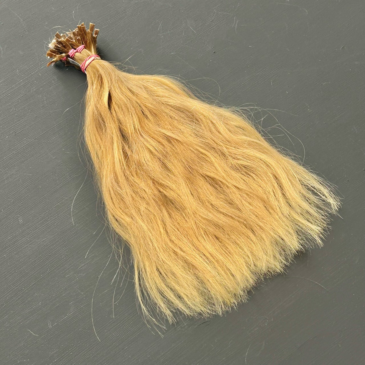 Europäische Rohhaar-Keratinextensions, 10 Strähnen, 31 cm, hellblond-gold Nr. 10