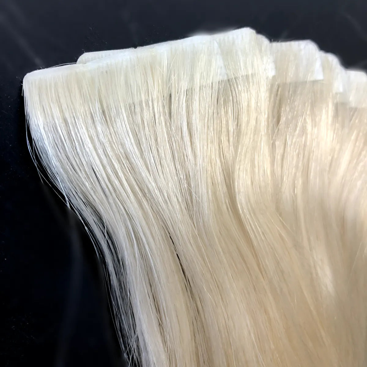 Invisible Tape-Extensions 45cm, 10 Stk. - Helles Platinblond