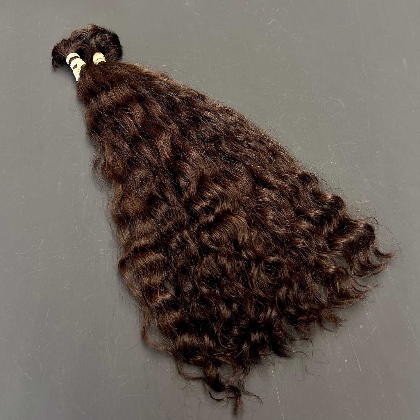 Europäischer Rohhaarzopf, 235 g, 70 cm, rotbraun