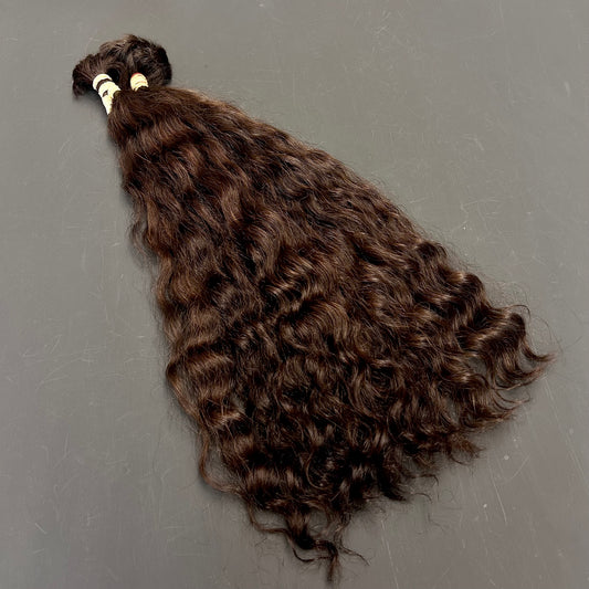 Europäischer Rohhaarzopf, 235 g, 70 cm, rotbraun