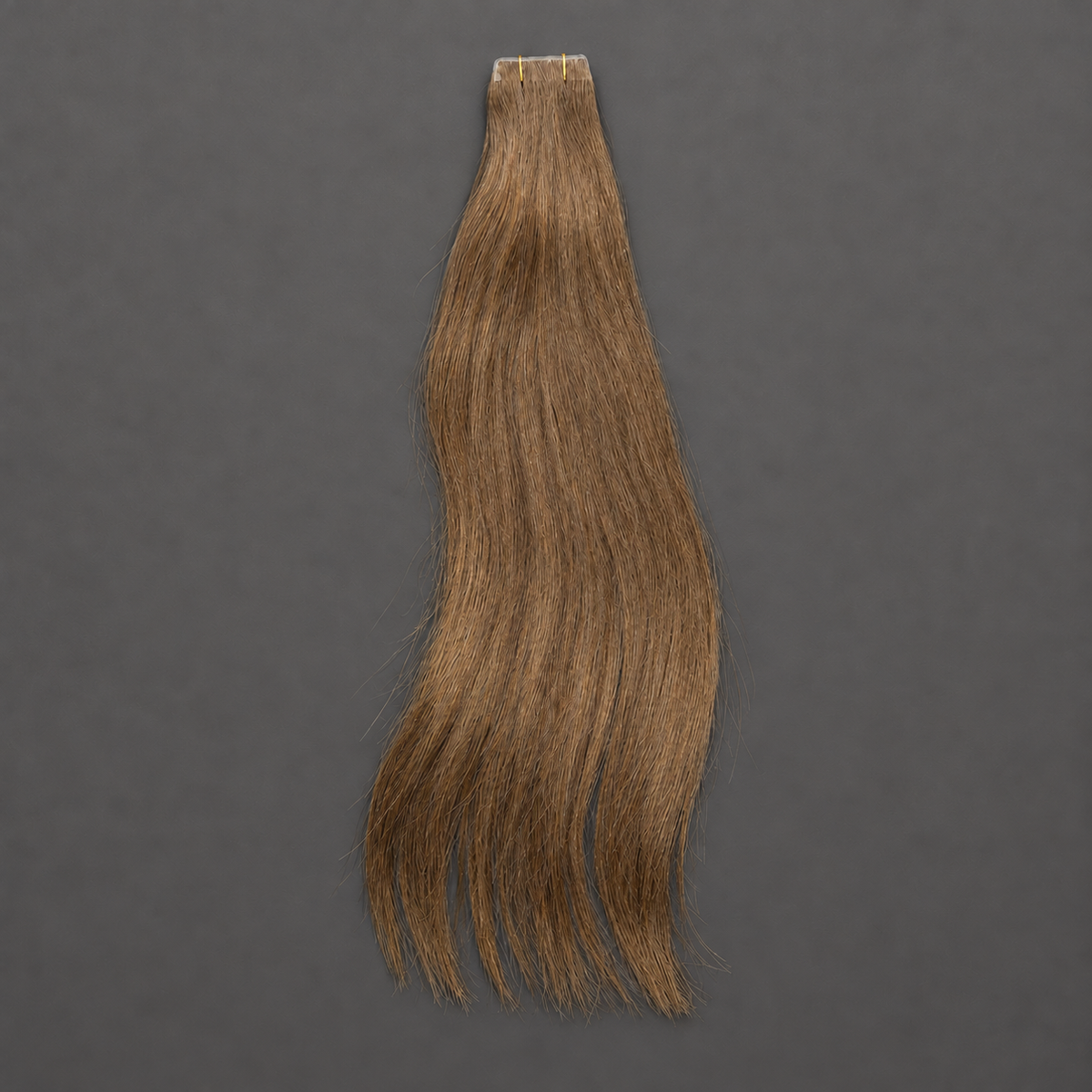 Invisible Tape-Extensions in Hellbraun, 45 cm, Gesamtansicht