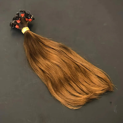 Rohhaare Für Extensions Gebondet - 10 Strähnen 35Cm / Sandybrown Glatt Simple