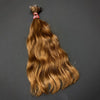 Rohhaare Für Extensions Gebondet - 10 Strähnen Darkgoldenrod / 40Cm Gewellt Simple