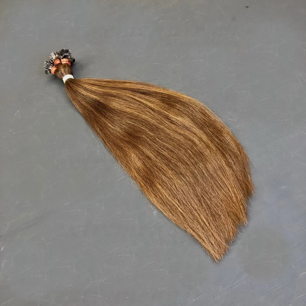 Rohhaare Für Extensions Gebondet - 10 Strähnen 40Cm / Sandybrown Glatt Simple