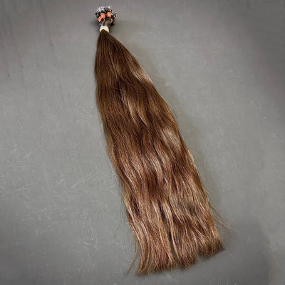 Rohhaare Für Extensions Gebondet - 10 Strähnen 60Cm / Tan Gewellt Simple