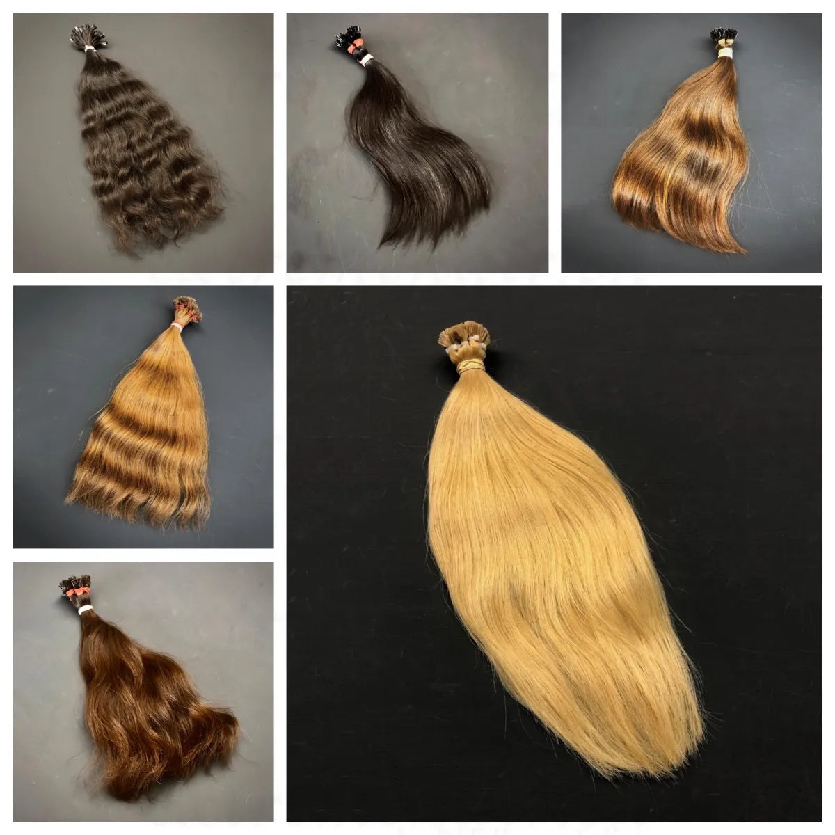 Rohhaare für Extensions Gebondet - 10 Strähnen