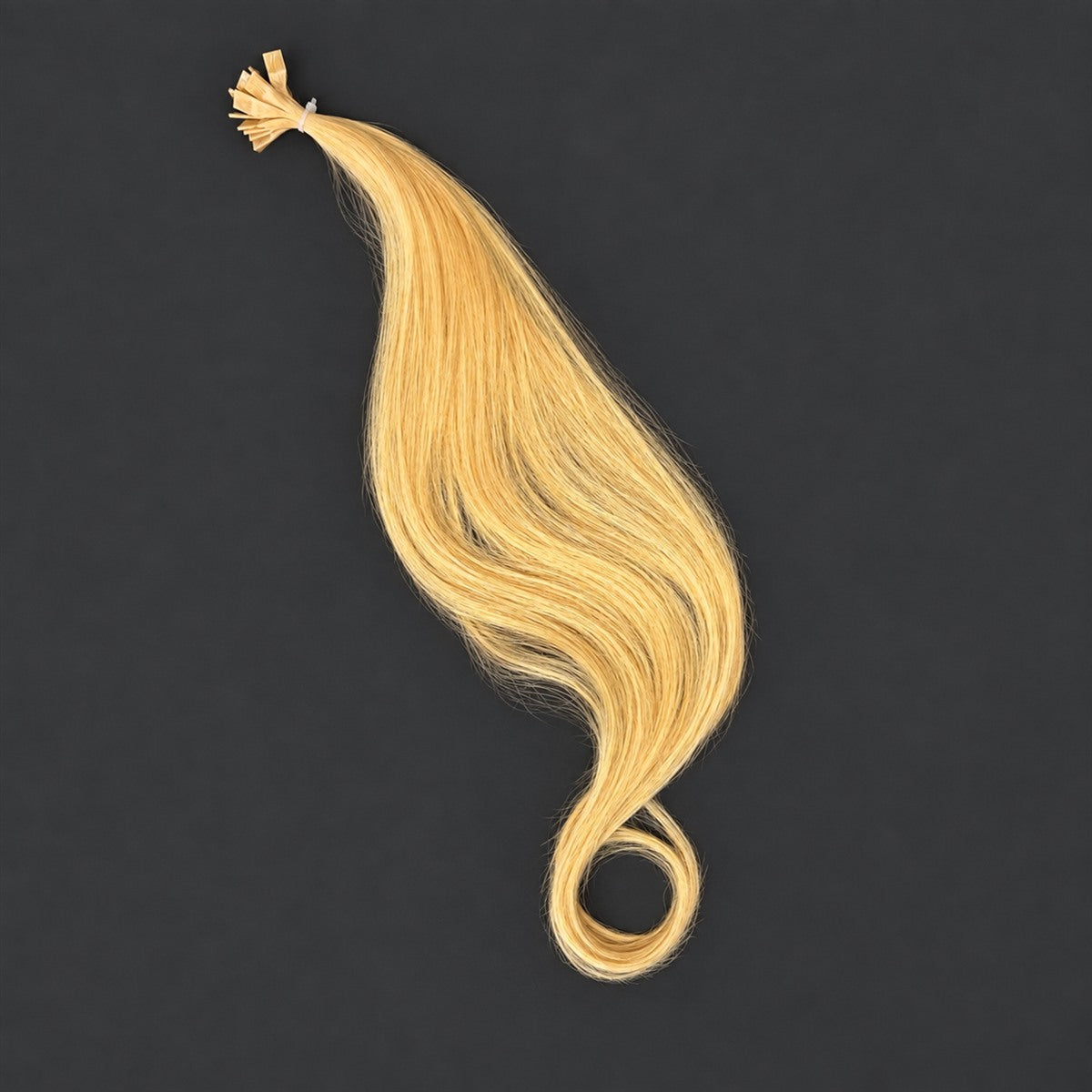 Burmesische Schnitthaar-Extensions, 20 Straehnen, 50 cm, Lichtblond Nr. 22A